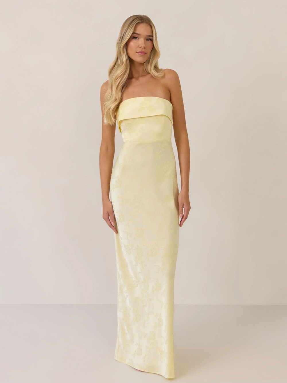 Park & Fifth Devon Dress in Butter Jacquard
